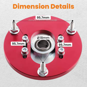 Compatible for BMW E46 318 325i 325is M3 Coilover Kit Camber Plates Pillow Adjustable Great